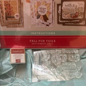 Stampin' Up! Fall for Toile Stamp Set with Cajun Glaze